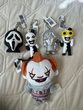 Horror Character Kids Plush & Keychain Set